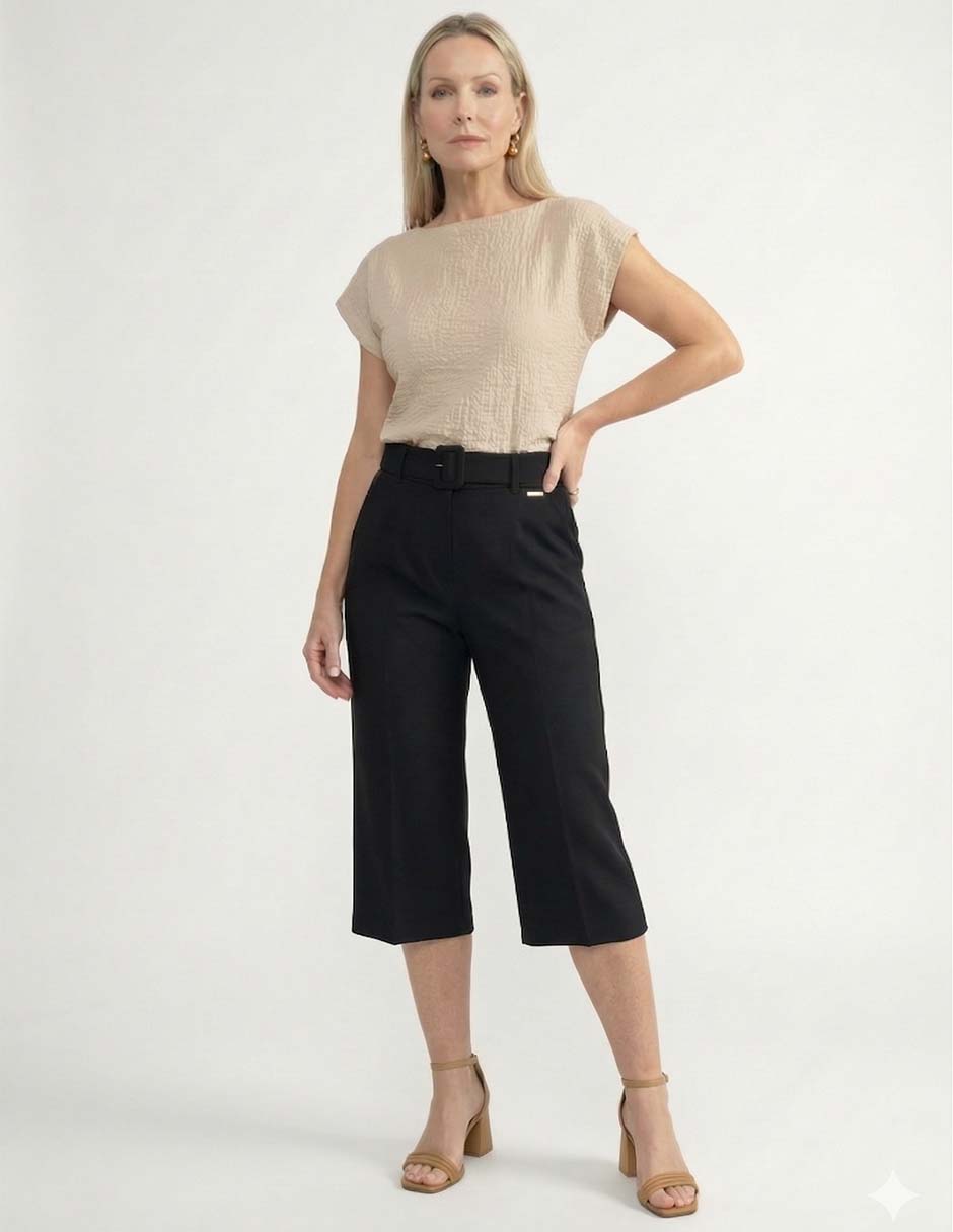 Pantalón capri straight para mujer 3