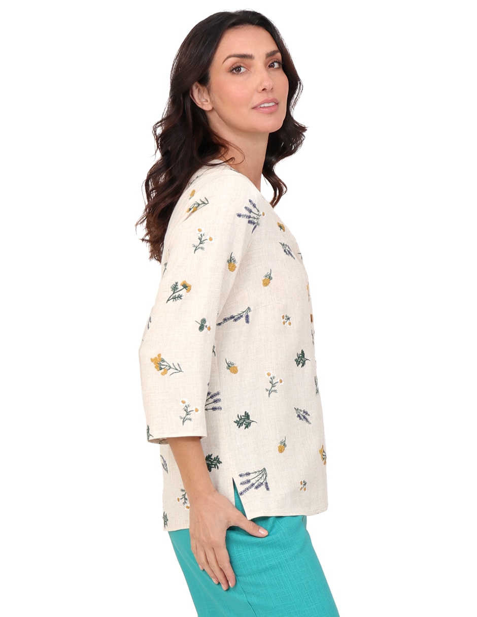 Blusa manga 3/4 para mujer 3