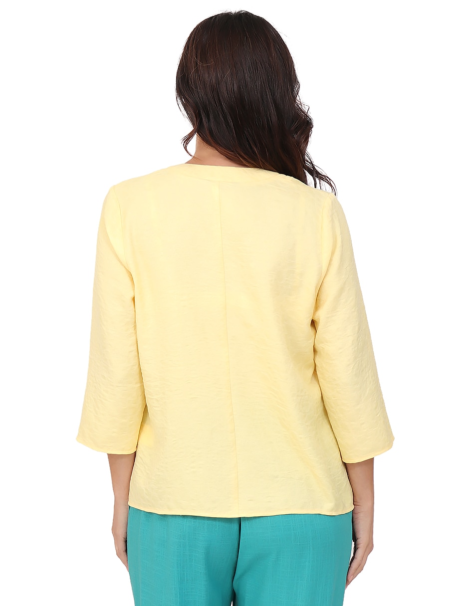 Blusa manga 3/4 para mujer 2