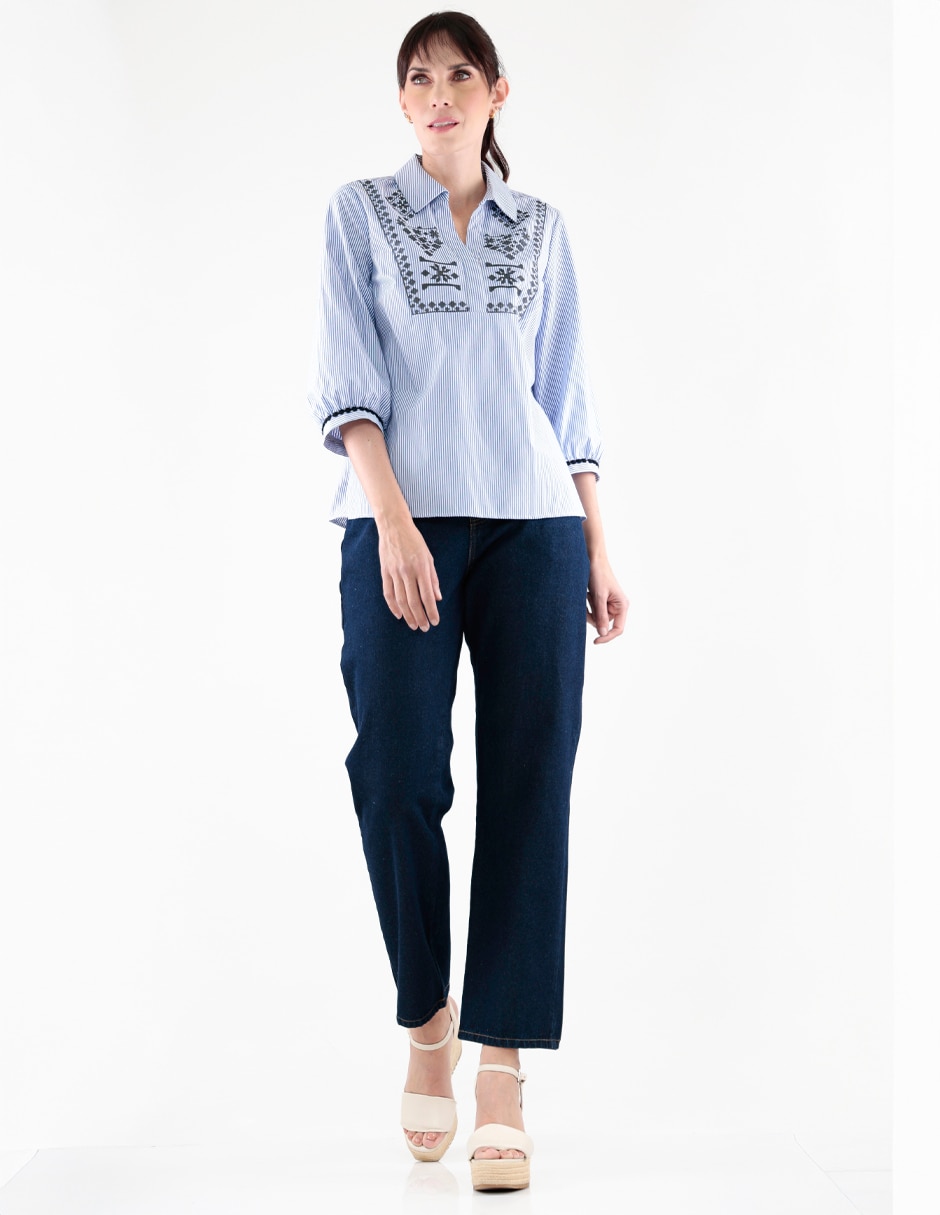 Blusa manga 3/4 para mujer 3