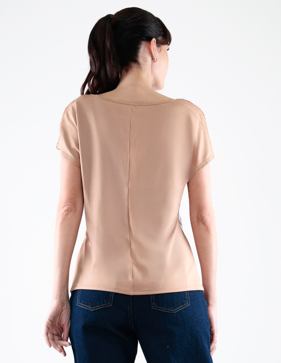 Blusa manga corta para mujer 2