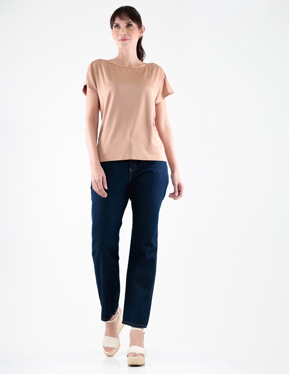 Blusa manga corta para mujer 3