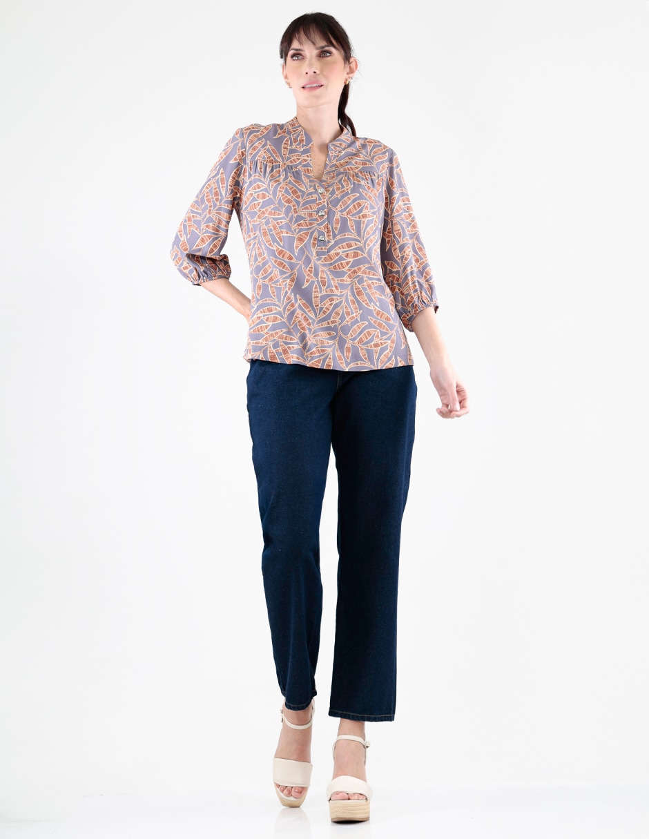 Blusa manga 3/4 para mujer 3