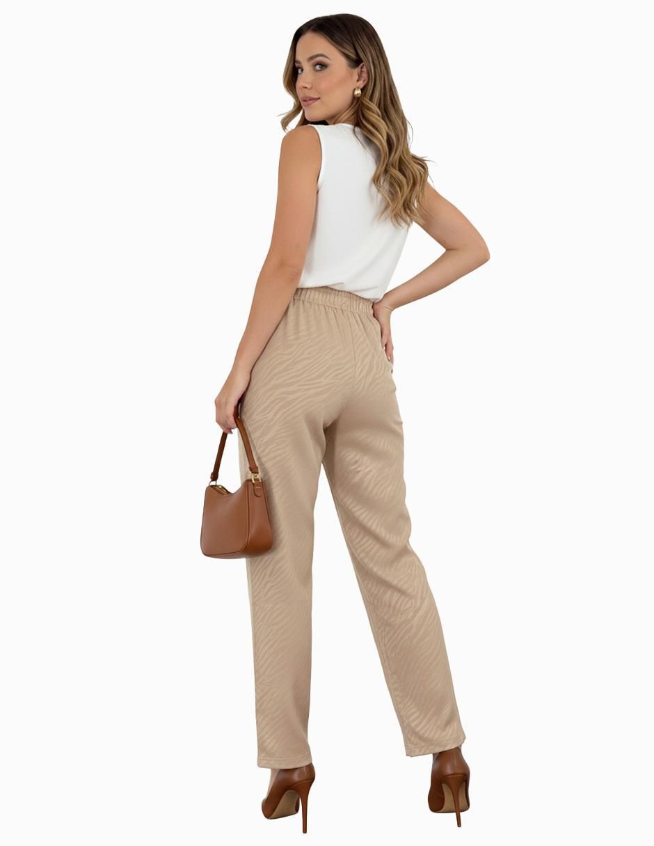Pantalón de vestir straight para mujer 4