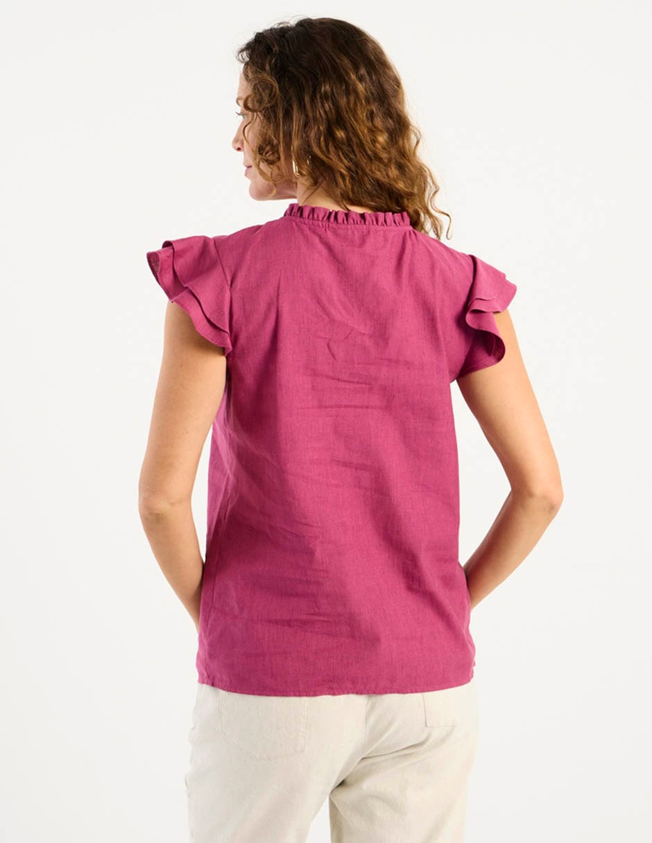 Blusa manga corta para mujer 6