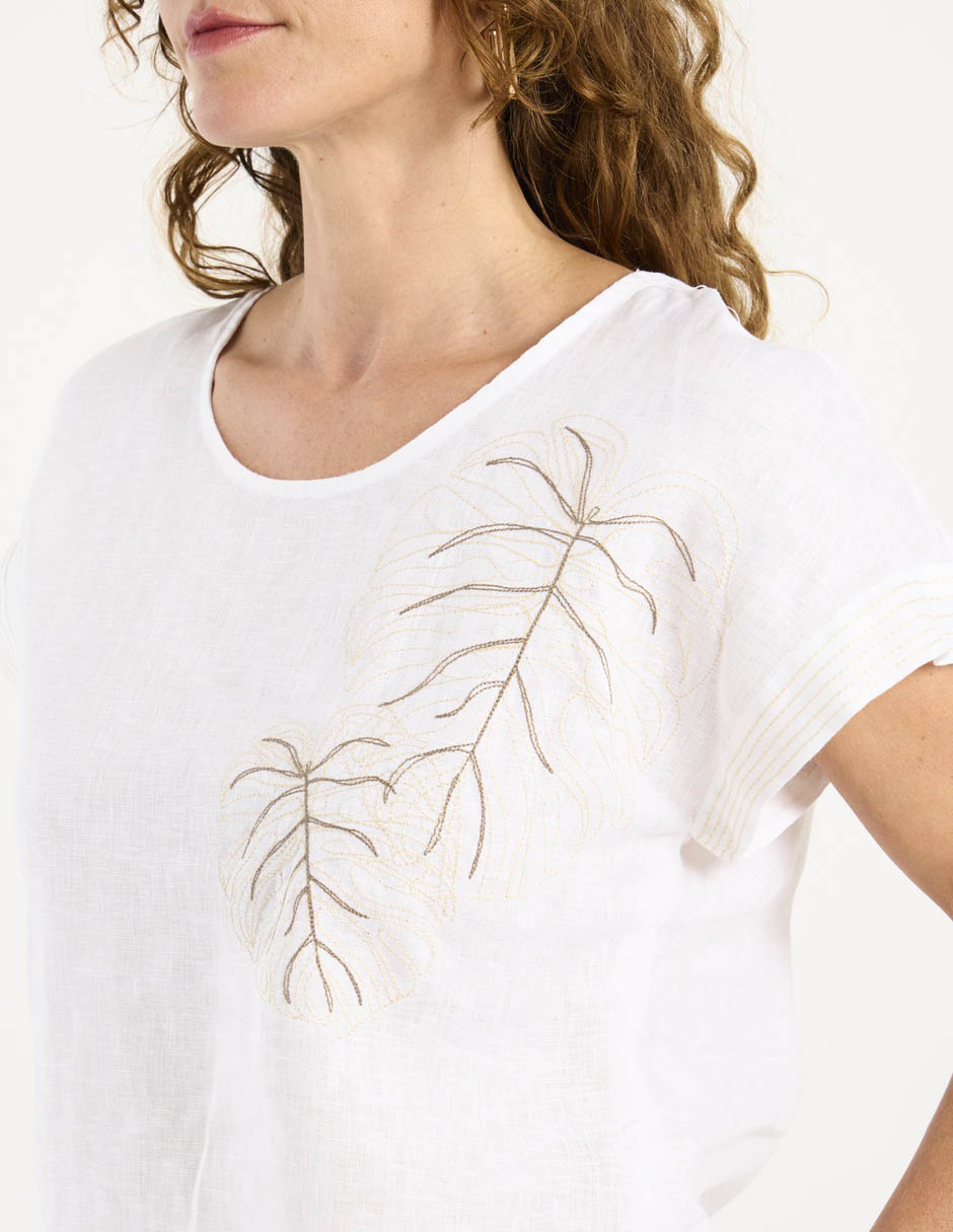 Blusa manga corta para mujer 4