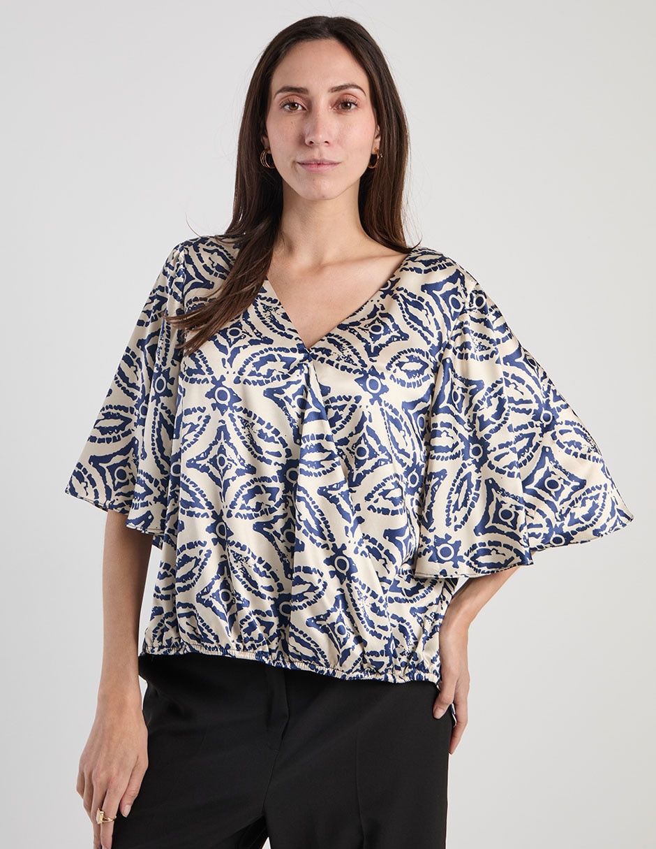Blusa Lorenza Blaumanga 3/4 para mujer