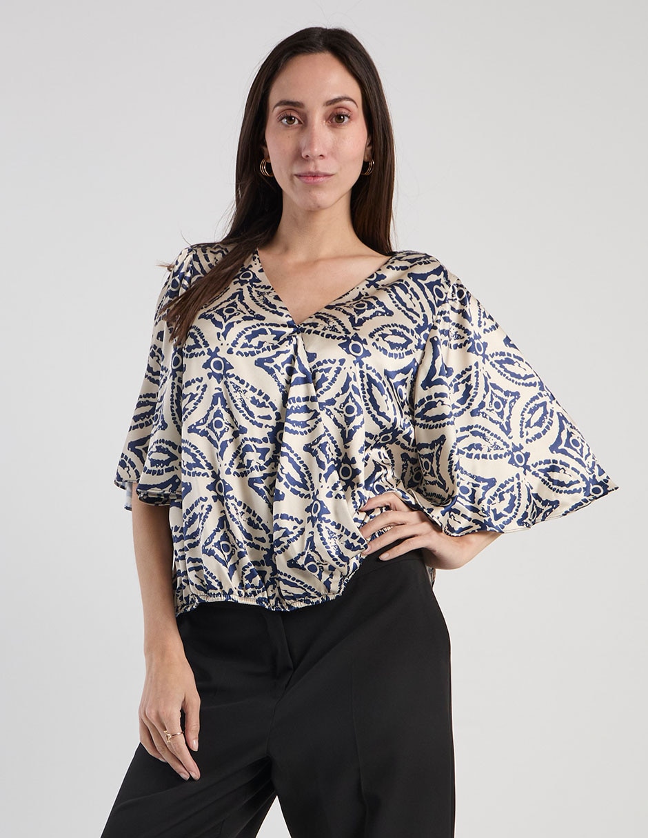 Blusa Lorenza Blaumanga 3/4 para mujer 2
