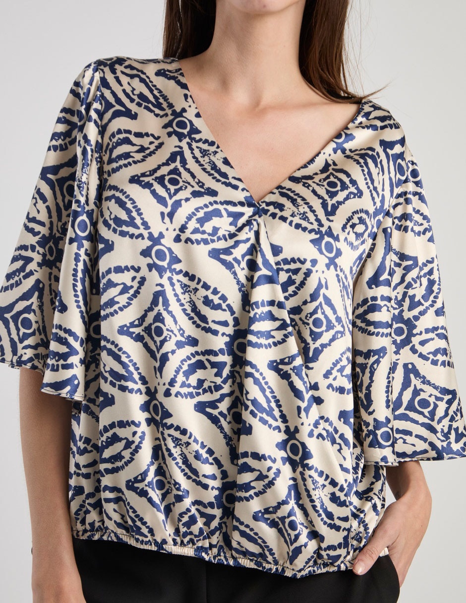 Blusa Lorenza Blaumanga 3/4 para mujer 3
