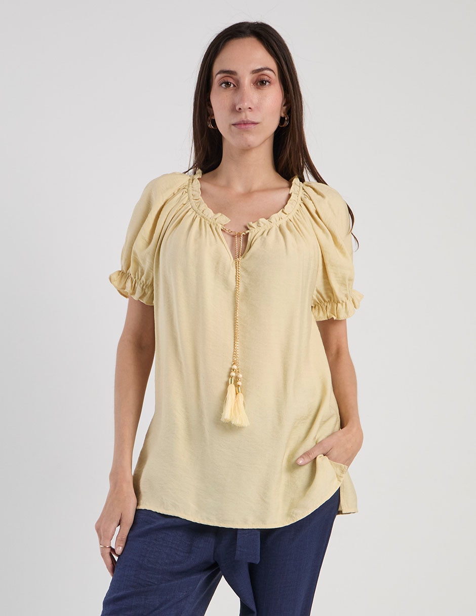 Blusa manga corta para mujer 2