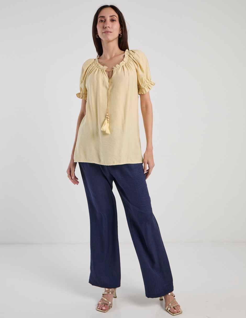 Blusa manga corta para mujer 3