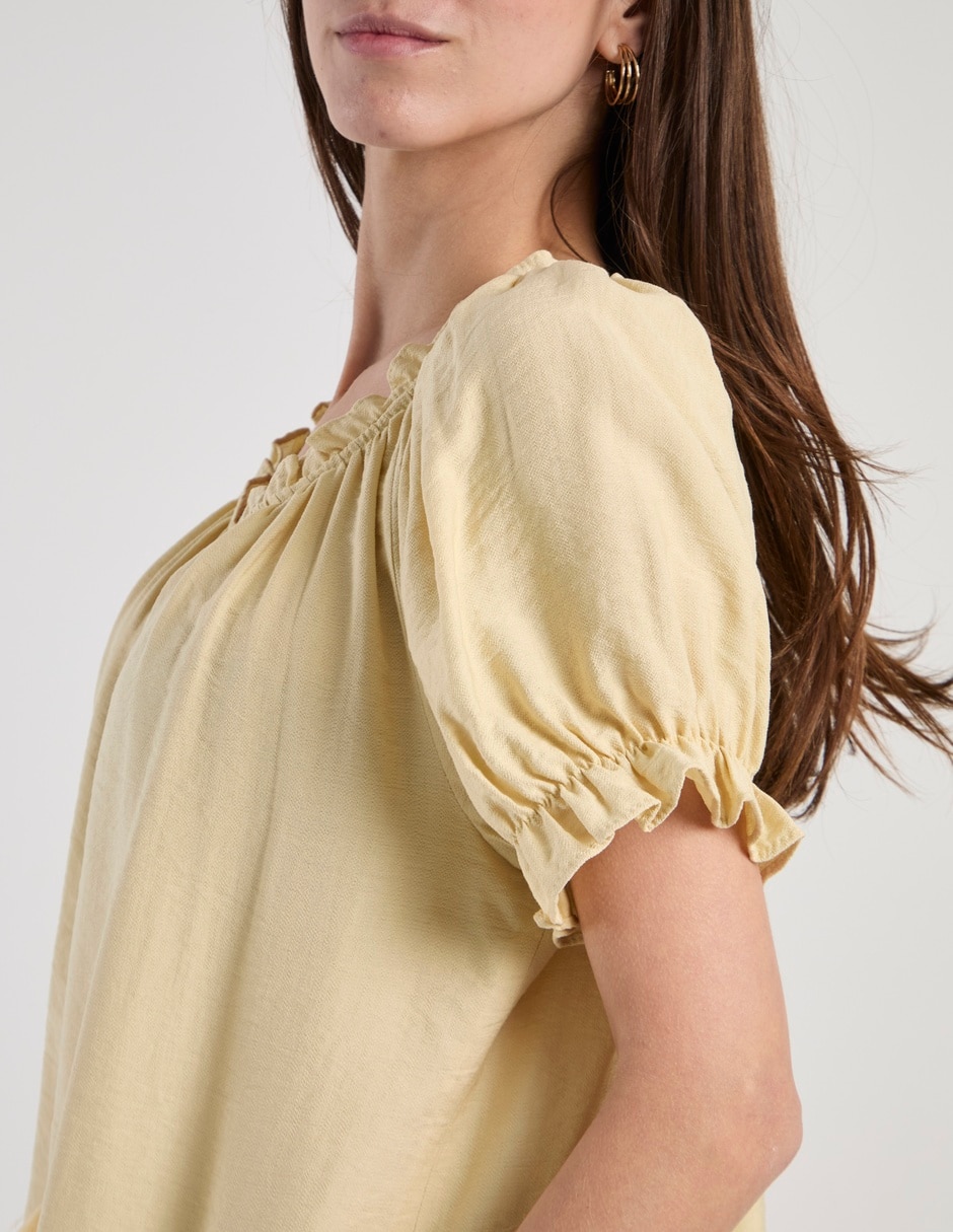 Blusa manga corta para mujer 5