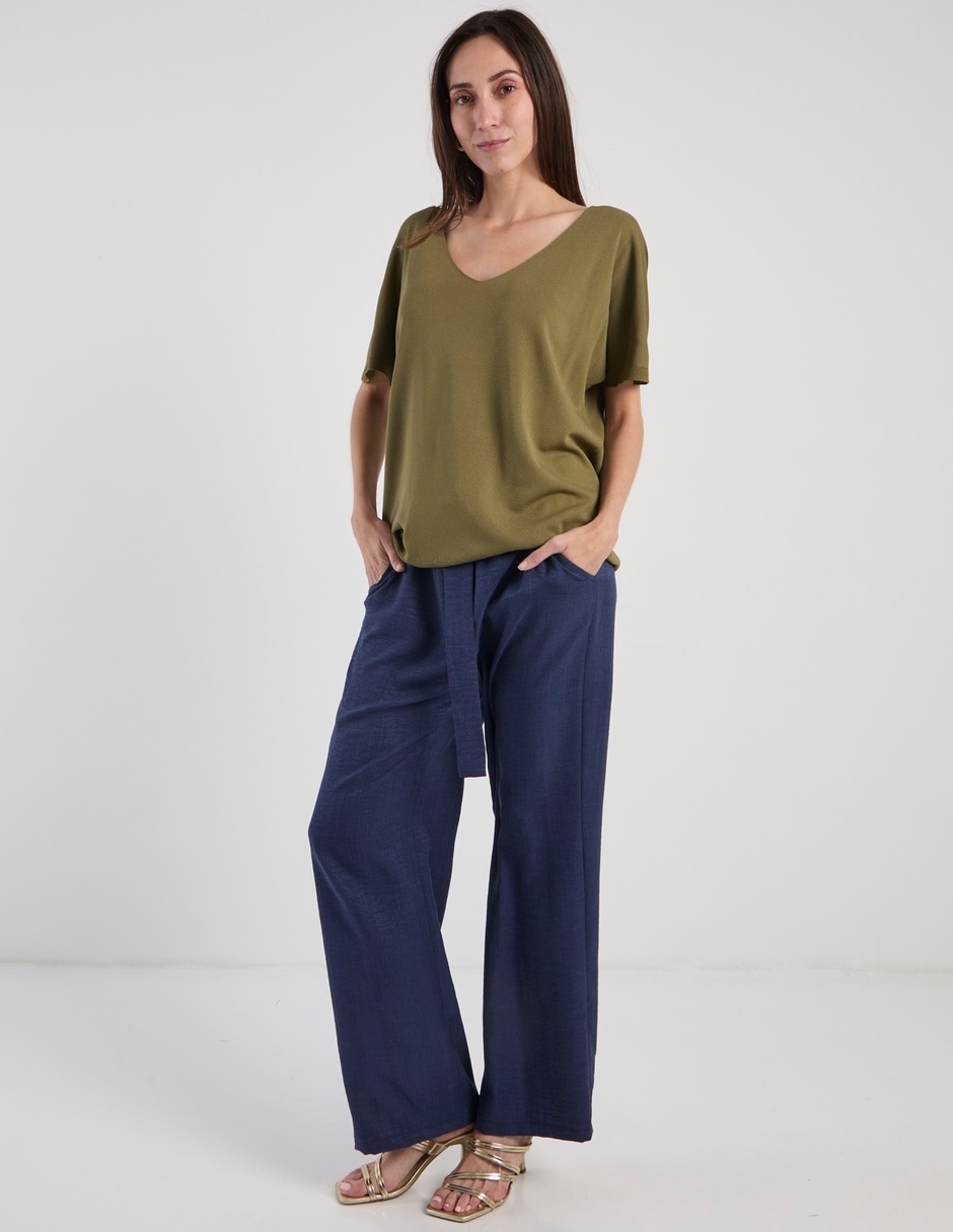 Pantalón amplio para mujer 8