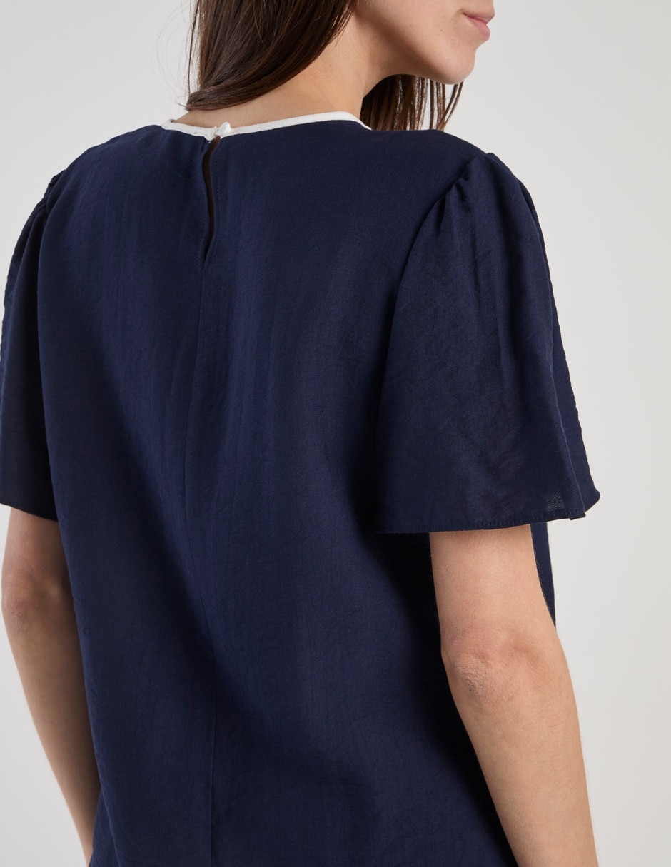 Blusa manga corta para mujer 5