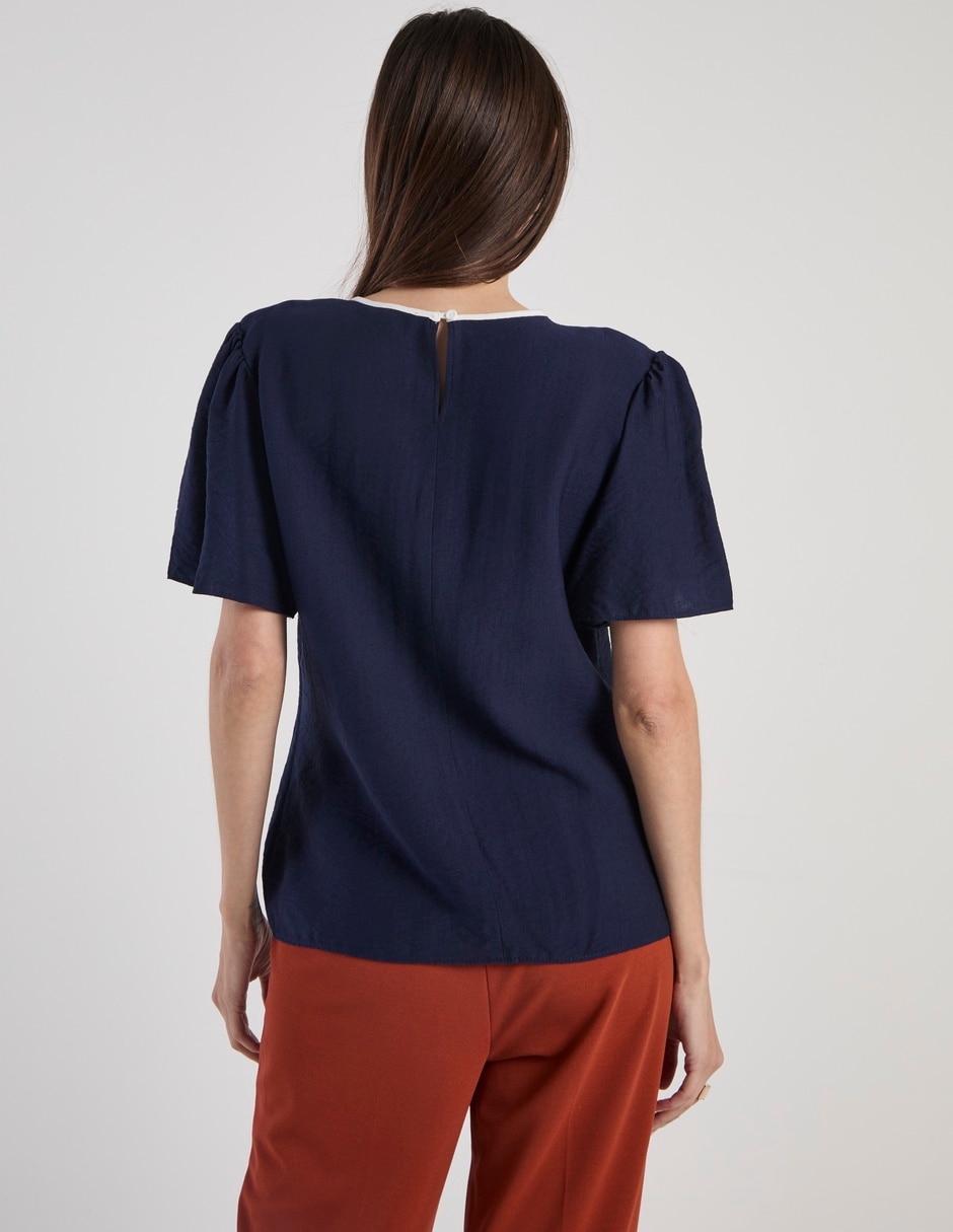 Blusa manga corta para mujer 6
