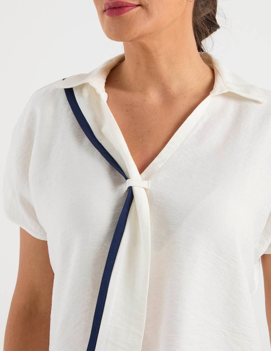 Blusa manga corta para mujer 4