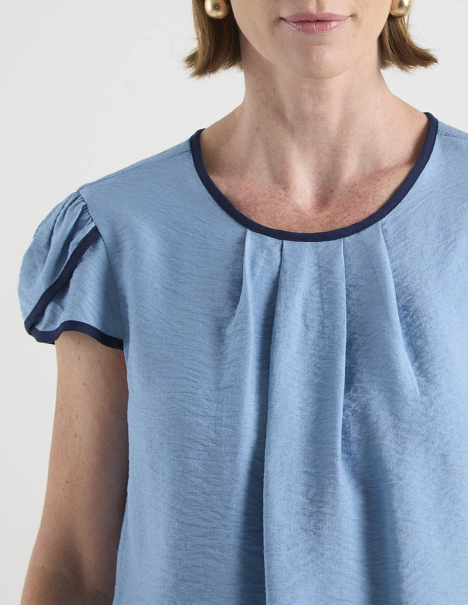 Blusa manga corta para mujer 4