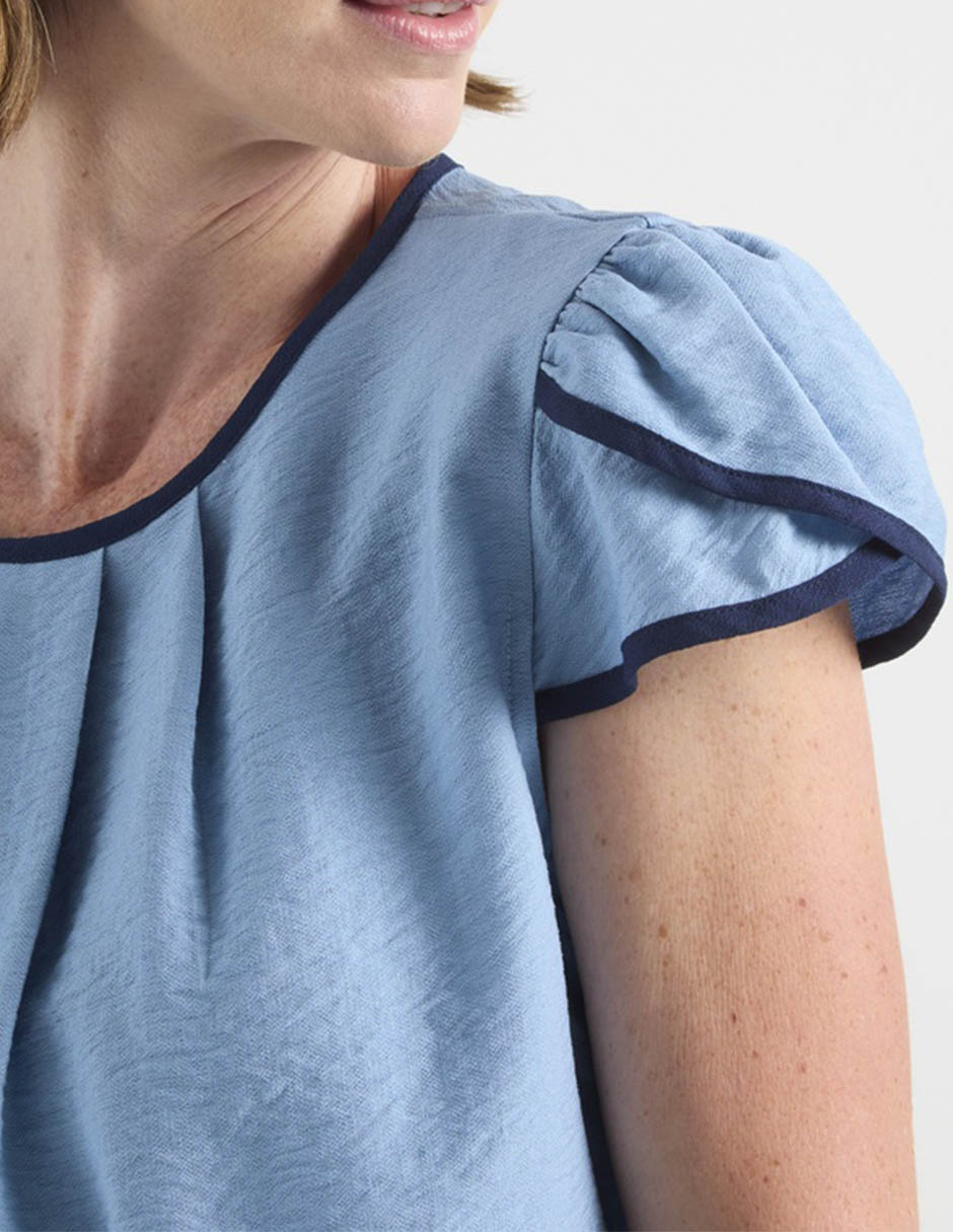 Blusa manga corta para mujer 5