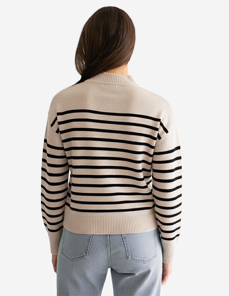Suéter cuello redondo para mujer 2