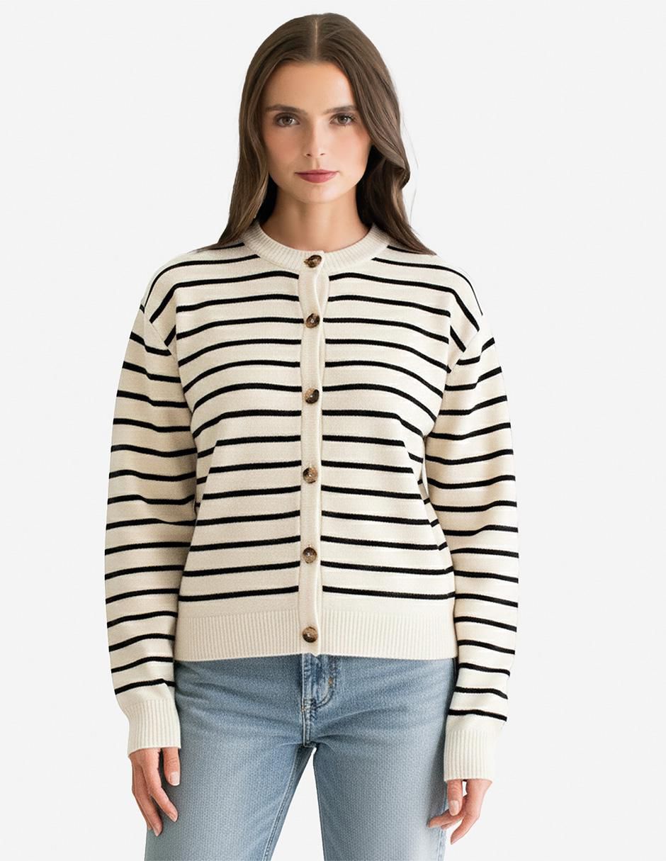 Suéter cuello redondo para mujer