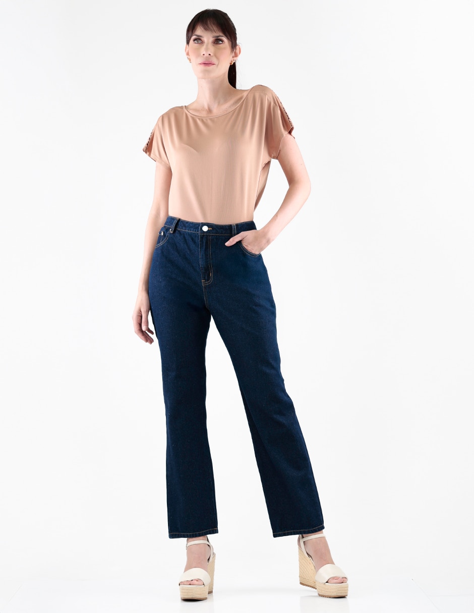 Jeans straight para mujer 3