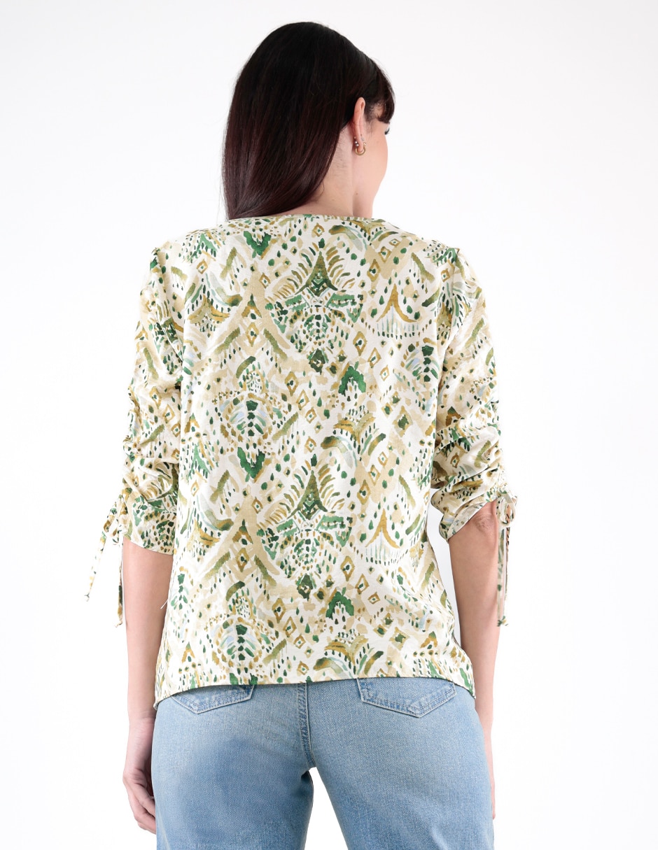 Blusa manga 3/4 para mujer 2