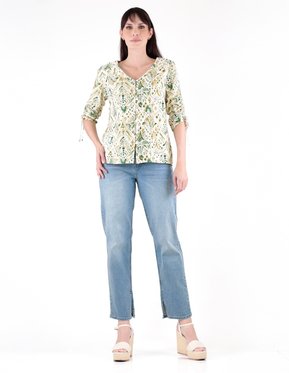 Blusa manga 3/4 para mujer 3