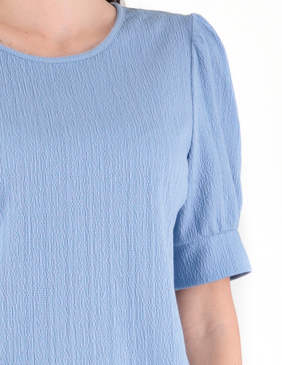 Blusa manga al codo para mujer 4