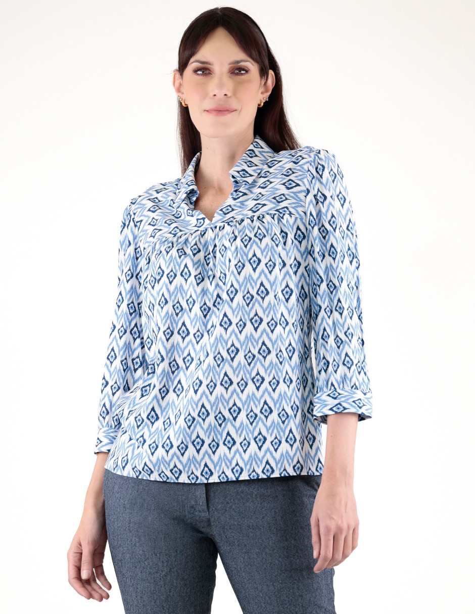 Blusa manga 3/4 para mujer