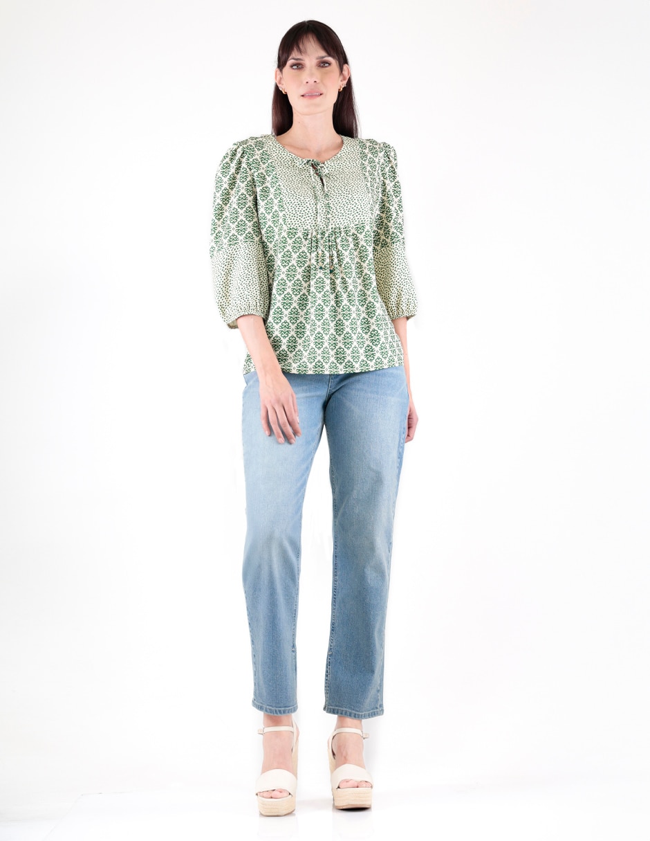Blusa manga 3/4 para mujer 2