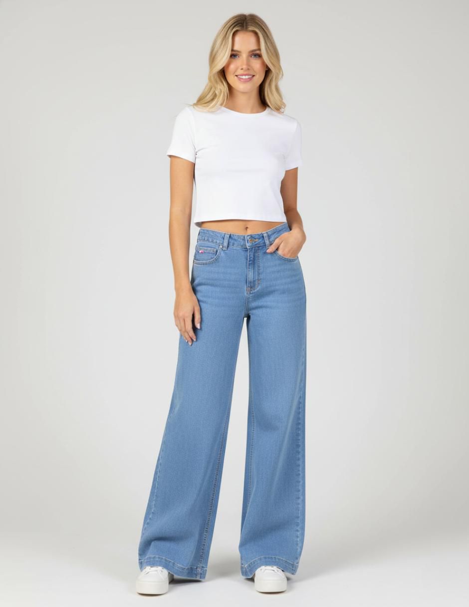 Jeans Wide leg Básicos para mujer