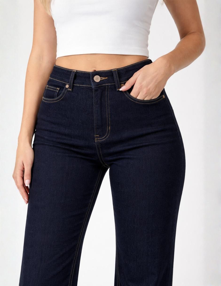 "jeans/jegging/jeans jogger" regular wide leg obs jeans 01-104-d básicos "para mujer"