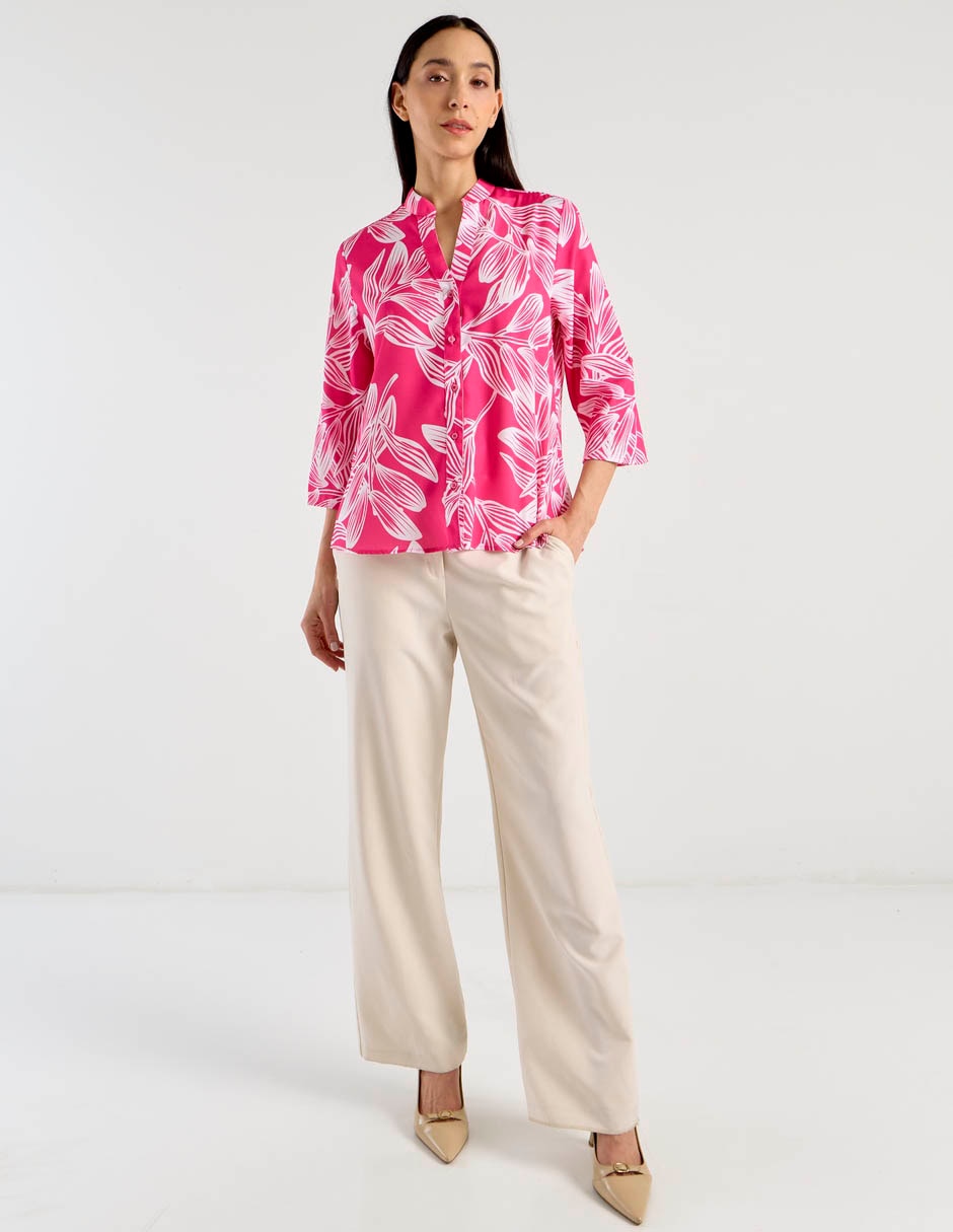 Blusa camisera Lpc manga 3/4 para mujer 3
