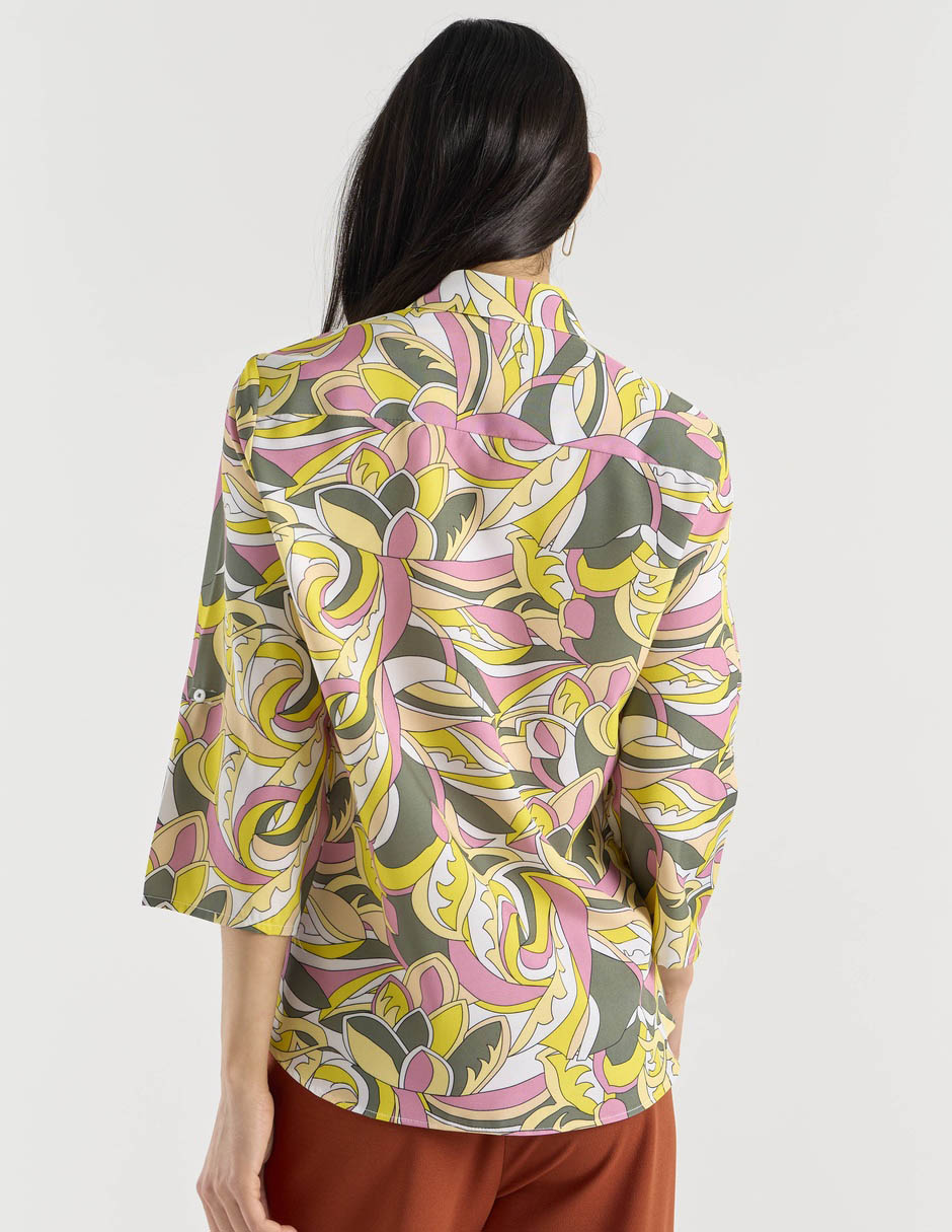 Blusa camisera LPC manga 3/4 para mujer 6