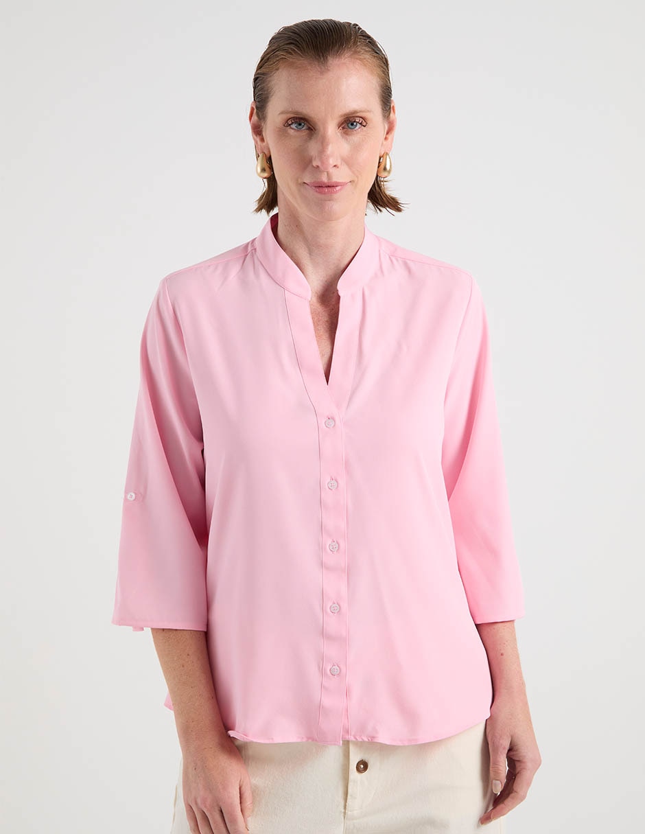 Blusa manga 3/4 para mujer