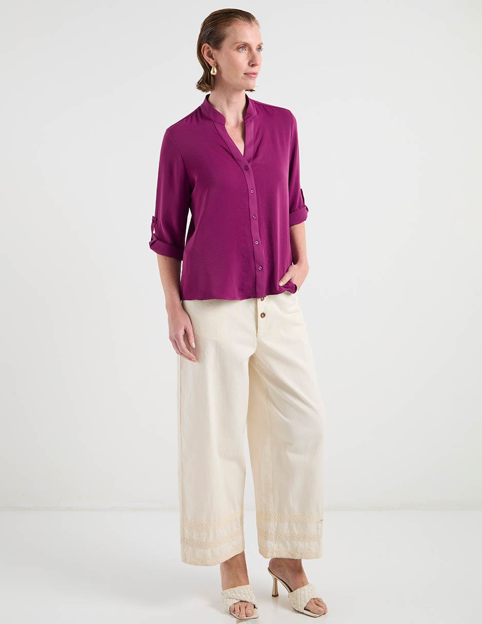 Blusa camisera LPC manga 3/4 para mujer 3