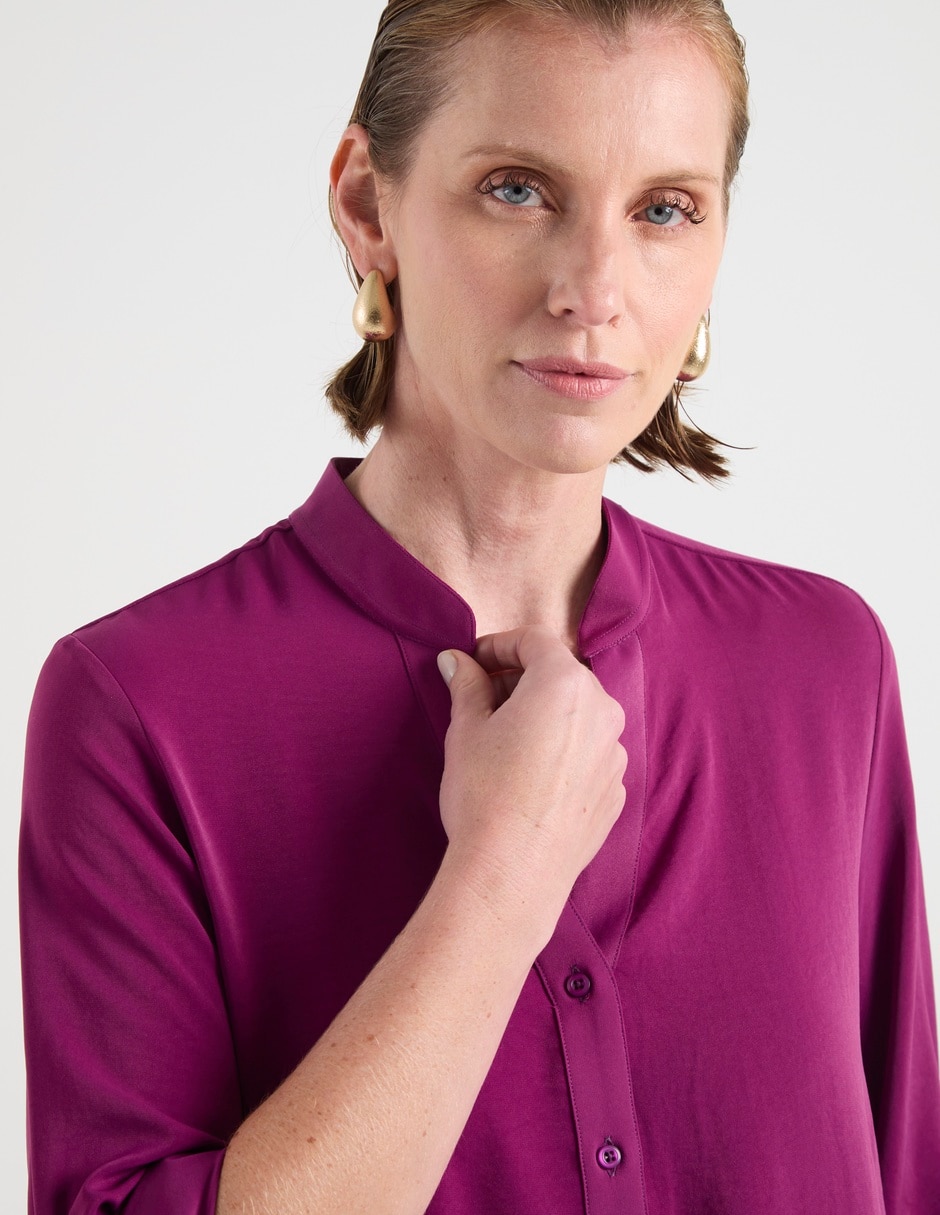Blusa camisera LPC manga 3/4 para mujer 5