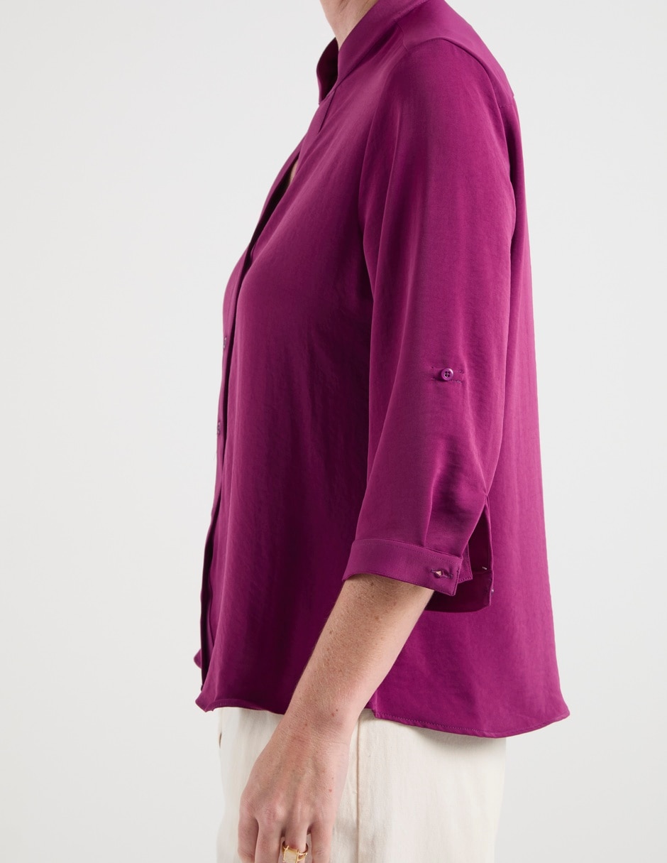 Blusa camisera LPC manga 3/4 para mujer 7