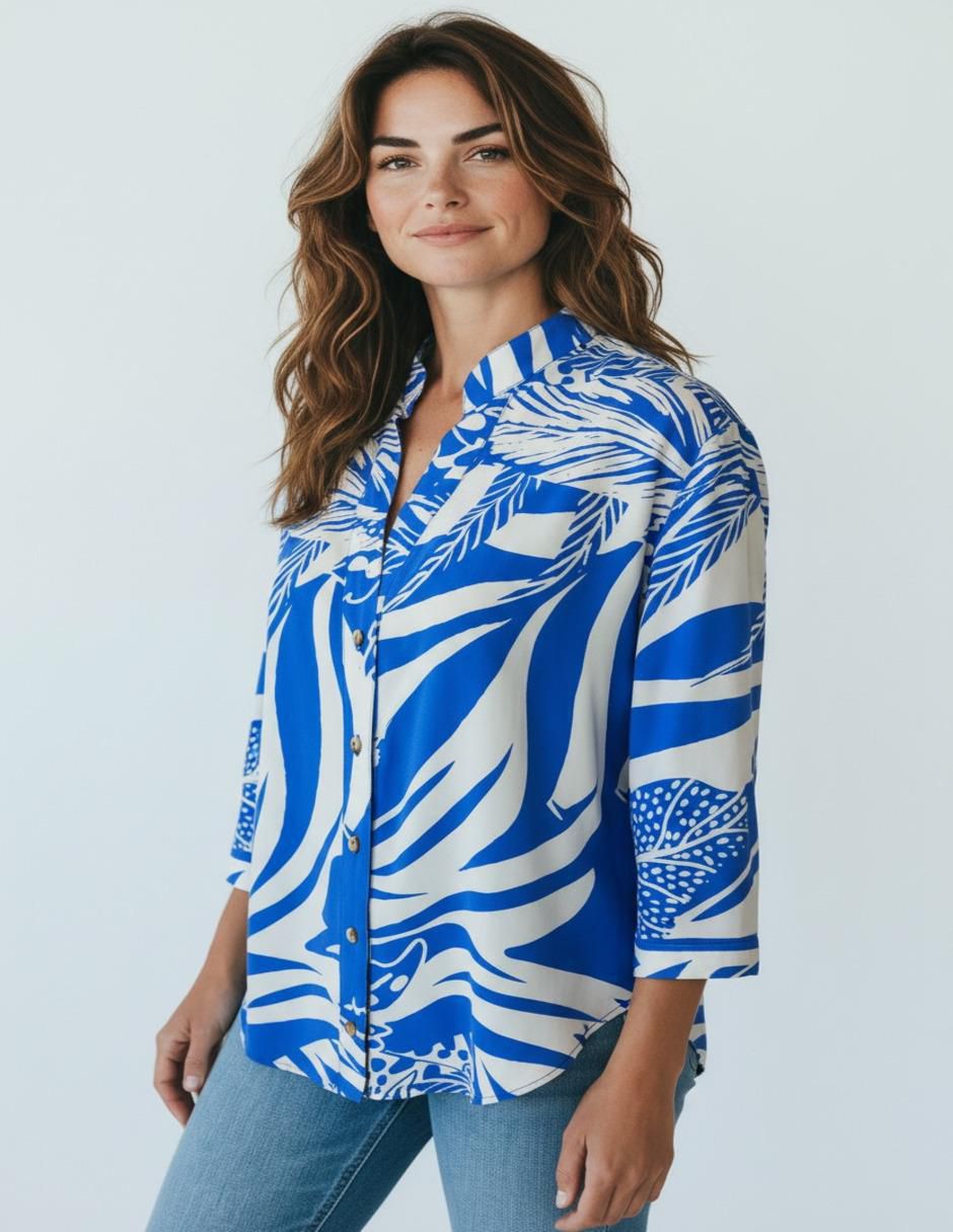 Blusa manga 3/4 para mujer