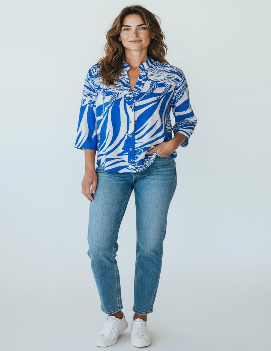 Blusa manga 3/4 para mujer 4