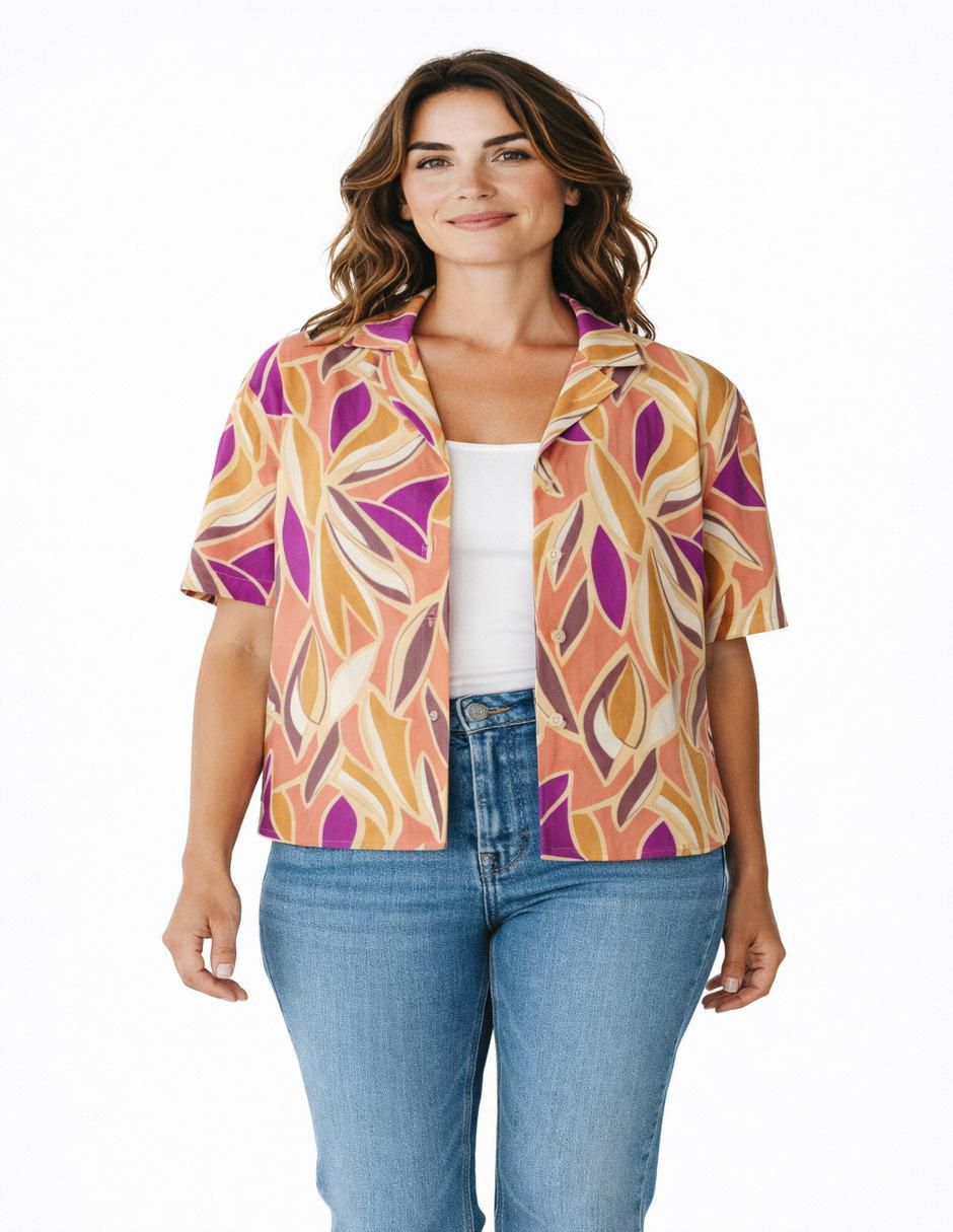 Blusa manga corta para mujer 2