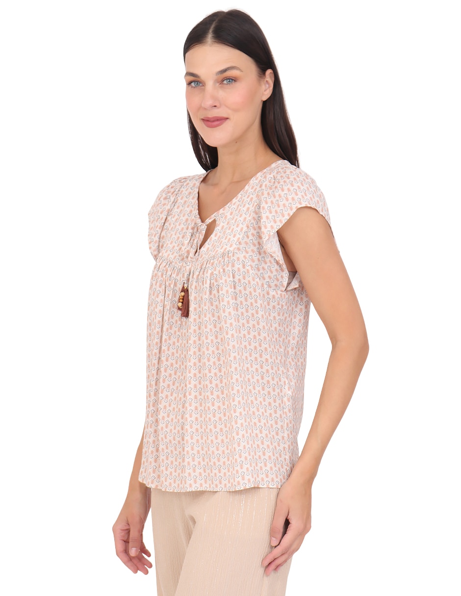 Blusa manga corta para mujer 3