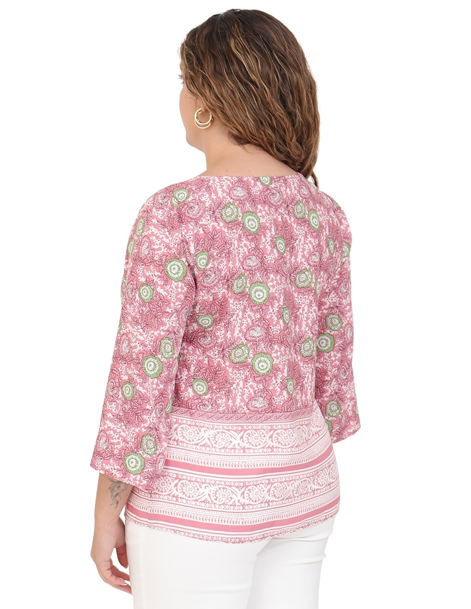 Blusa manga 3/4 para mujer 2