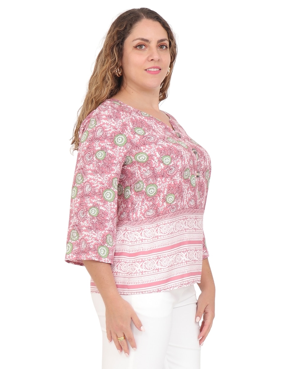 Blusa manga 3/4 para mujer 3
