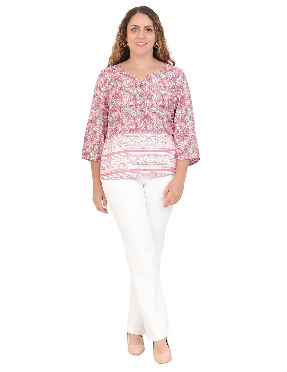 Blusa manga 3/4 para mujer 6