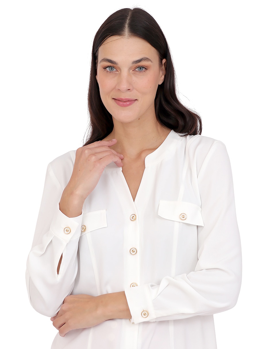 Blusa manga larga para mujer 5