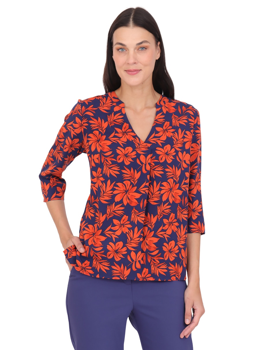 Blusa manga 3/4 para mujer Blusa manga 3/4 para mujer