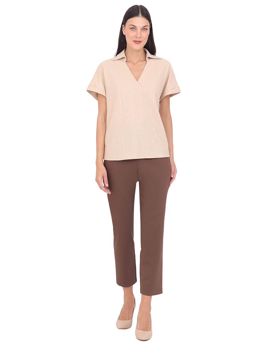 Blusa manga corta para mujer 6
