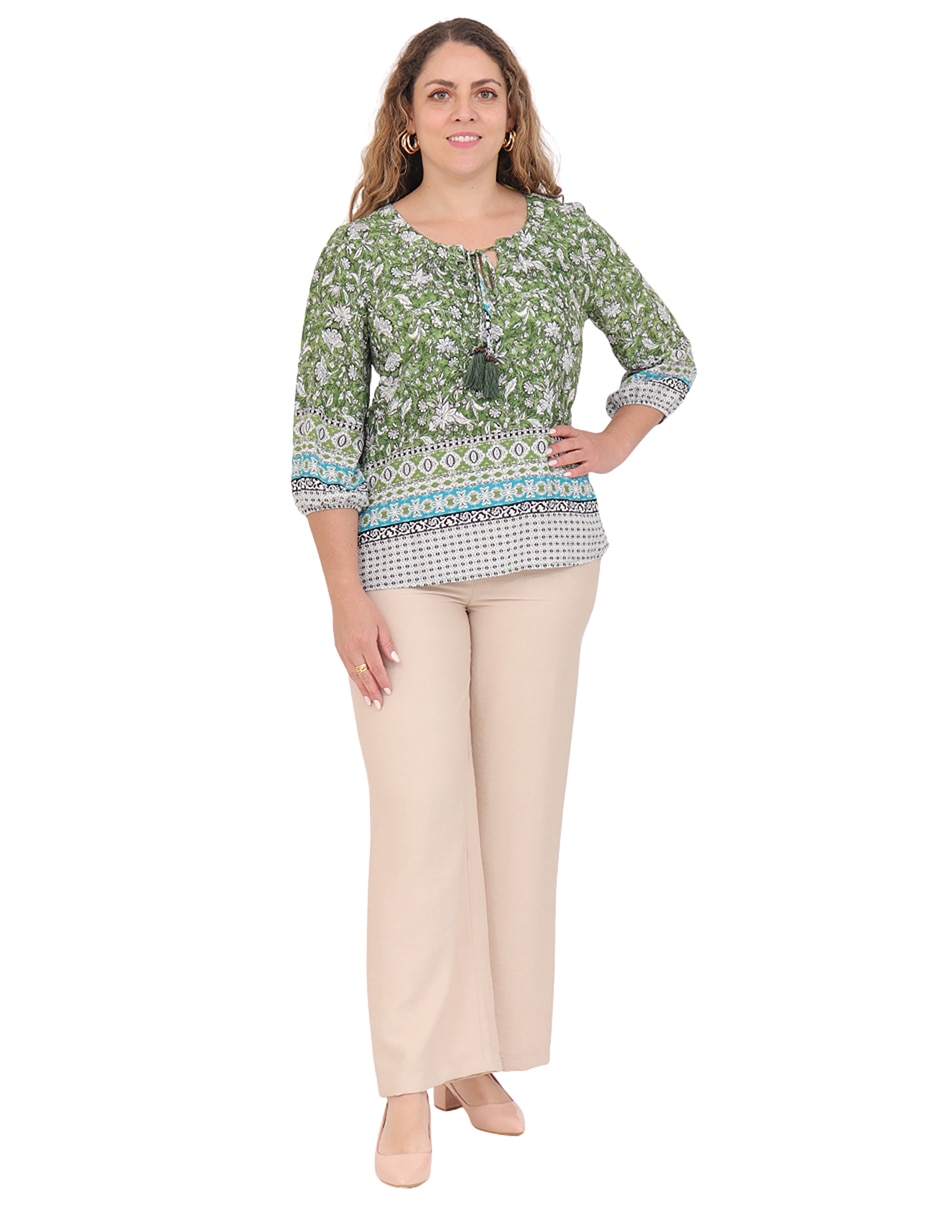 Blusa manga 3/4 para mujer 6