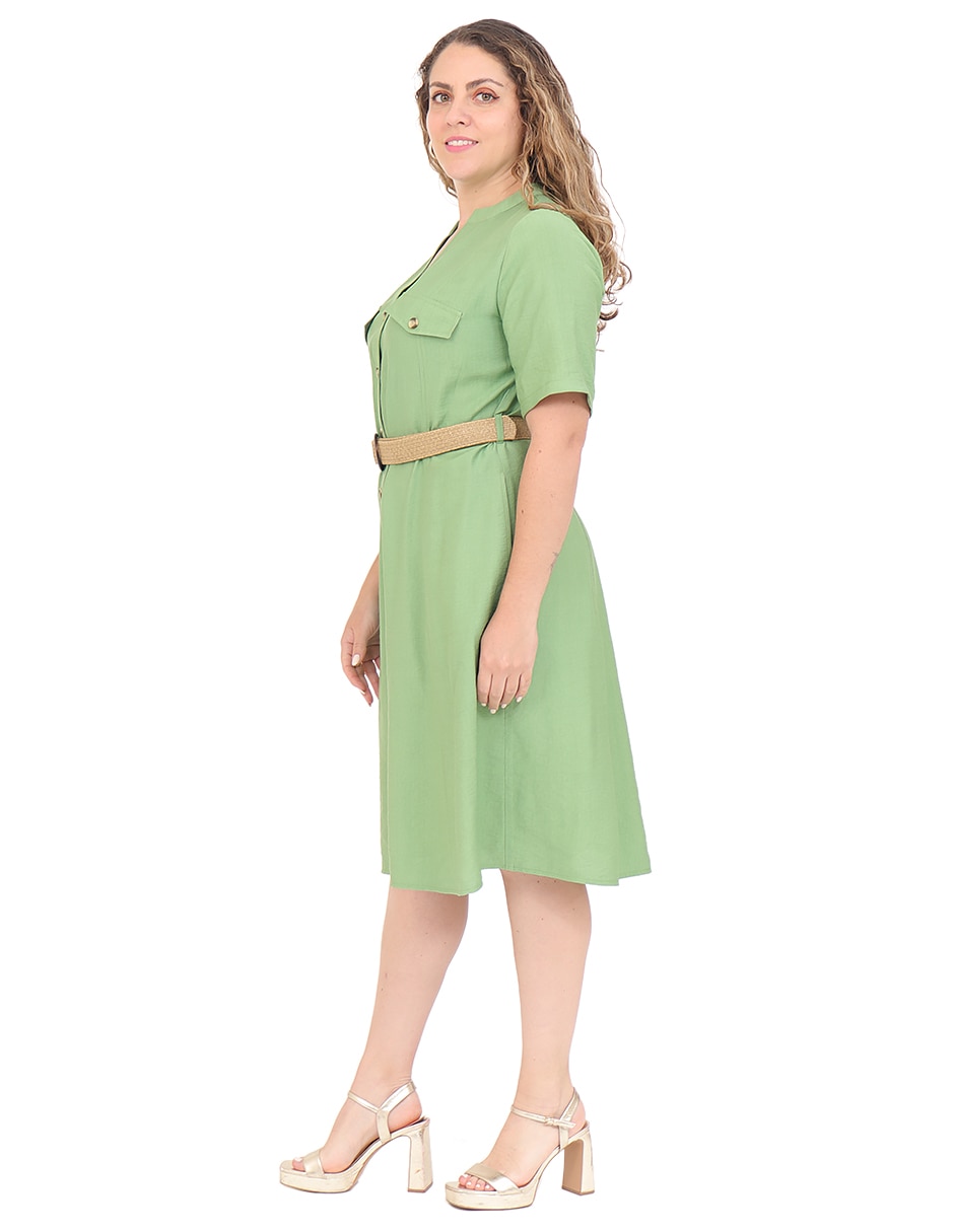 Vestido a la rodilla formal para mujer 3